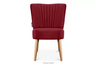 Fotele - Fotel w tkaninie welur na wysokich nogach bordowy DUCO Konsimo - miniaturka - grafika 1