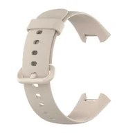 Akcesoria do smartwatchy - SILIKONOWY PASEK ZAMIENNIK BEST ACCESSORIES DO XIAOMI MI WATCH LITE BEŻOWY - miniaturka - grafika 1