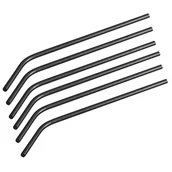 Słomki do napojów - SŁOMKI METALOWE DO NAPOJÓW BERLINGER HAUS BH-2984 BLACK SILVER - miniaturka - grafika 1