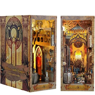 Miniaturowy domek Book Nook - Tron smoka - Joincon - Zabawki kreatywne - miniaturka - grafika 1