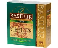 Herbata - Basilur GREEN herbata zielona CEJLOŃSKA - saszetki 100 x 1,5 g - miniaturka - grafika 1