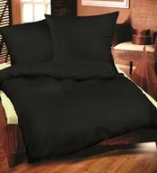 Pościel - Extrapościel Pościel bawełniana 160x200 czarna 27 Jednobarwna - miniaturka - grafika 1