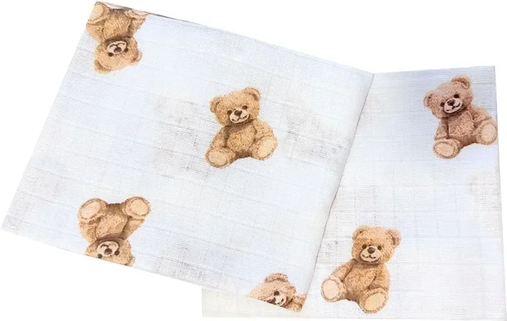 PIELUCHA pieluszka tetra tetrowa z tetry drukowana BAWEŁNA POLSKA PRODUKCJA