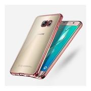 Etui i futerały do telefonów - Etui, Samsung Galaxy S6 przezroczyste etui platynowane SLIM różowe - miniaturka - grafika 1