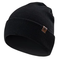 Czapki męskie - Męska Czapka zimowa HI-TEC MABO 68890-BLACK – Czarny - miniaturka - grafika 1