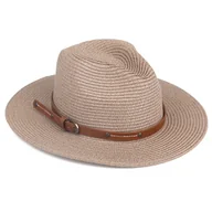 Czapki męskie - KAPELUSZ Alessio DAMSKI MĘSKI PLECIONY lato HAWANA letni PANAMA - miniaturka - grafika 1