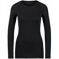 Pozostała odzież narciarska - Koszulka Termoaktywna W Odlo Performance Light E Dł Rękaw 188781 Czarna L - miniaturka - grafika 1