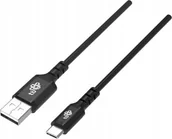 Kable USB - Kabel USB-USB C 1,5 m silikonowy czarny - miniaturka - grafika 1