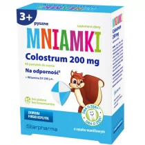 Starpharma SP. Z O.O. Mniamki Colostrum 200 mg pastylki o smaku waniliowym 40 sztuk 3701241 - Witaminy i minerały - miniaturka - grafika 1
