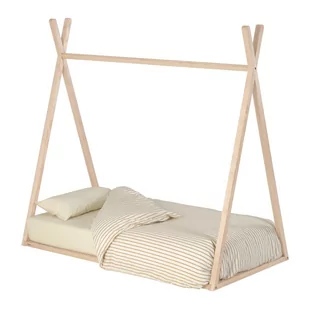 Łóżko dziecięce z drewna jesionowego Kave Home Maralis Teepee, 70x140 cm - Łóżka dla dzieci i młodzieży - miniaturka - grafika 1