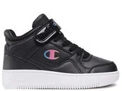 Buty dla dziewczynek - Buty dziecięce Champion S32489KK006 REBOUND VINTAGE MID B PS Czarne - miniaturka - grafika 1