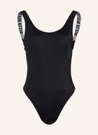 Stroje kąpielowe - Calvin Klein Strój Kąpielowy Intense Power schwarz - miniaturka - grafika 1