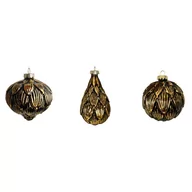 Bombki - Goodwill / Zestaw 3 szklanych bombek choinkowych ręcznie wykonane - miniaturka - grafika 1