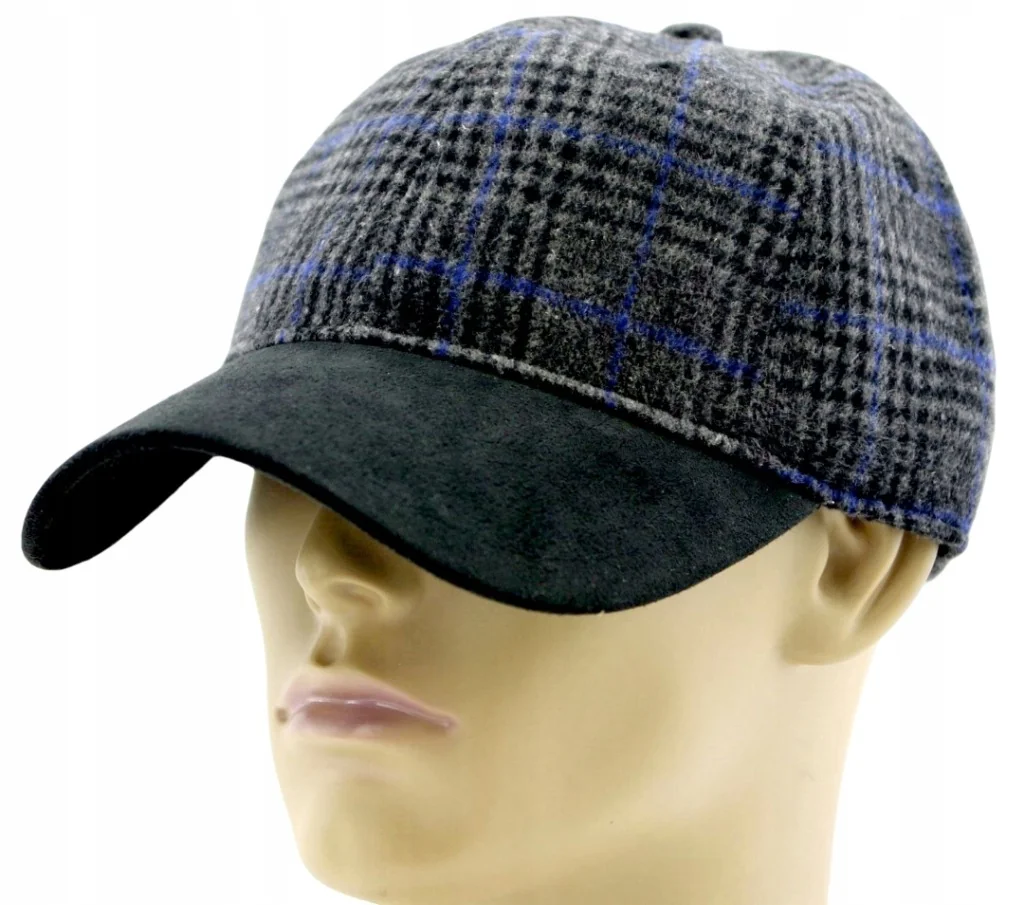 Czapka z daszkiem męska Block Headwear New York 55-60cm Kratka Ciepła Logo