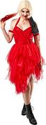 Sukienki - Rubie's Rubie's Oficjalna Harley Quinn damska czerwona sukienka Halloween 'Suicide Squad' 2 damski kostium złoczyńca 702702_XS - miniaturka - grafika 1