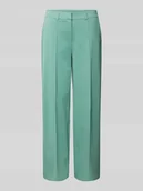 Spodnie damskie - Spodnie materiałowe z szeroką nogawką z przeszytym kantem model ‘KATE’ - miniaturka - grafika 1