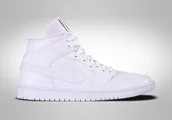 Koszykówka - NIKE AIR JORDAN 1 RETRO MID WMNS WHITE SNAKESKIN - miniaturka - grafika 1