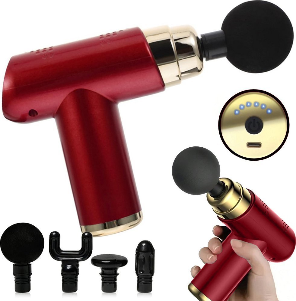 Verk Mini pistolet do masażu ciała mocny masażer massage gun przenośny Mini pistolet do masa?u cia?a mi??ni mocny masa?er massage gun przeno?ny