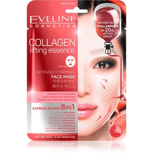 Eveline Maska płachtowa Collagen 20ml - Maseczki do twarzy - miniaturka - grafika 1