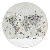 Dywany dla dzieci - Dziecięcy dywan do zabawy odpowiedni do prania ø150 cm Big World – Mila Home - miniaturka - grafika 1