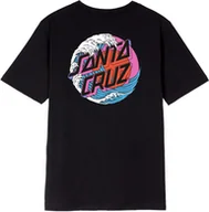 Koszulki i topy damskie - t-shirt damski SANTA CRUZ TSUNAMI DOT TEE Black - miniaturka - grafika 1