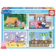 Puzzle - G3 Puzzle 20+40+60+80 Świnka Peppa Nowa - miniaturka - grafika 1