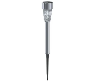 Aigostar - LED Lampa solarna LED/0,006W/1,2V 29,7 cm chrom 6500K IP44 - Lampy ogrodowe - miniaturka - grafika 1