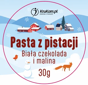 K2024 - Pasta z pistacji z białą czekoladą i maliną 30g - Kisiel - miniaturka - grafika 1