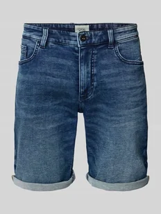 Szorty jeansowe o kroju regular fit z 5 kieszeniami - Spodenki męskie - miniaturka - grafika 1