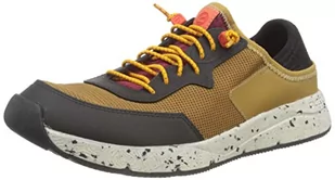 Clarks Męskie tenisówki Davis Low Sneaker, żółty kombi, 10 UK - Trampki męskie - miniaturka - grafika 1