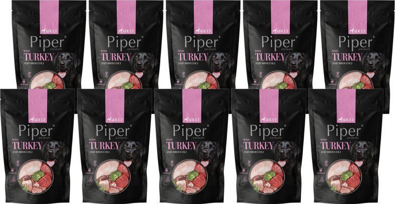 Mokra Karma dla psa Piper Animals z indykiem i brokułem zestaw 10 x 500 g