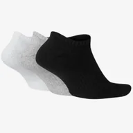 Skarpetki męskie - Stopki Nike Bawełniane Krótkie Skarpety Białe Czarne Szare SX7678-964 - miniaturka - grafika 1