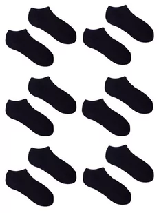 Skarpety stopki frotte czarne z silikonem na pięcie 6PAK 31-34 YOCLUB - Skarpetki damskie - miniaturka - grafika 1