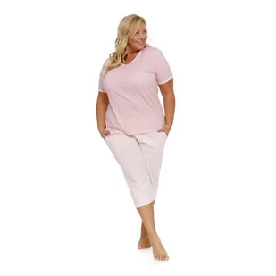 Piżama plus size w pięknym różowym kolorze doctor nap -l - Piżamy damskie - miniaturka - grafika 1