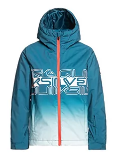 Kurtki narciarskie - Quiksilver Zamek błyskawiczny dla chłopców niebieski XS/8 - grafika 1