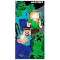 Okrycia kąpielowe dla dzieci - RĘCZNIK MINECRAFT DLA DZIECKA 70x140cm - miniaturka - grafika 1