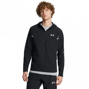 Męska kurtka treningowa Under Armour Vanish Woven Utility Jacket - czarna - Kurtki męskie - miniaturka - grafika 1