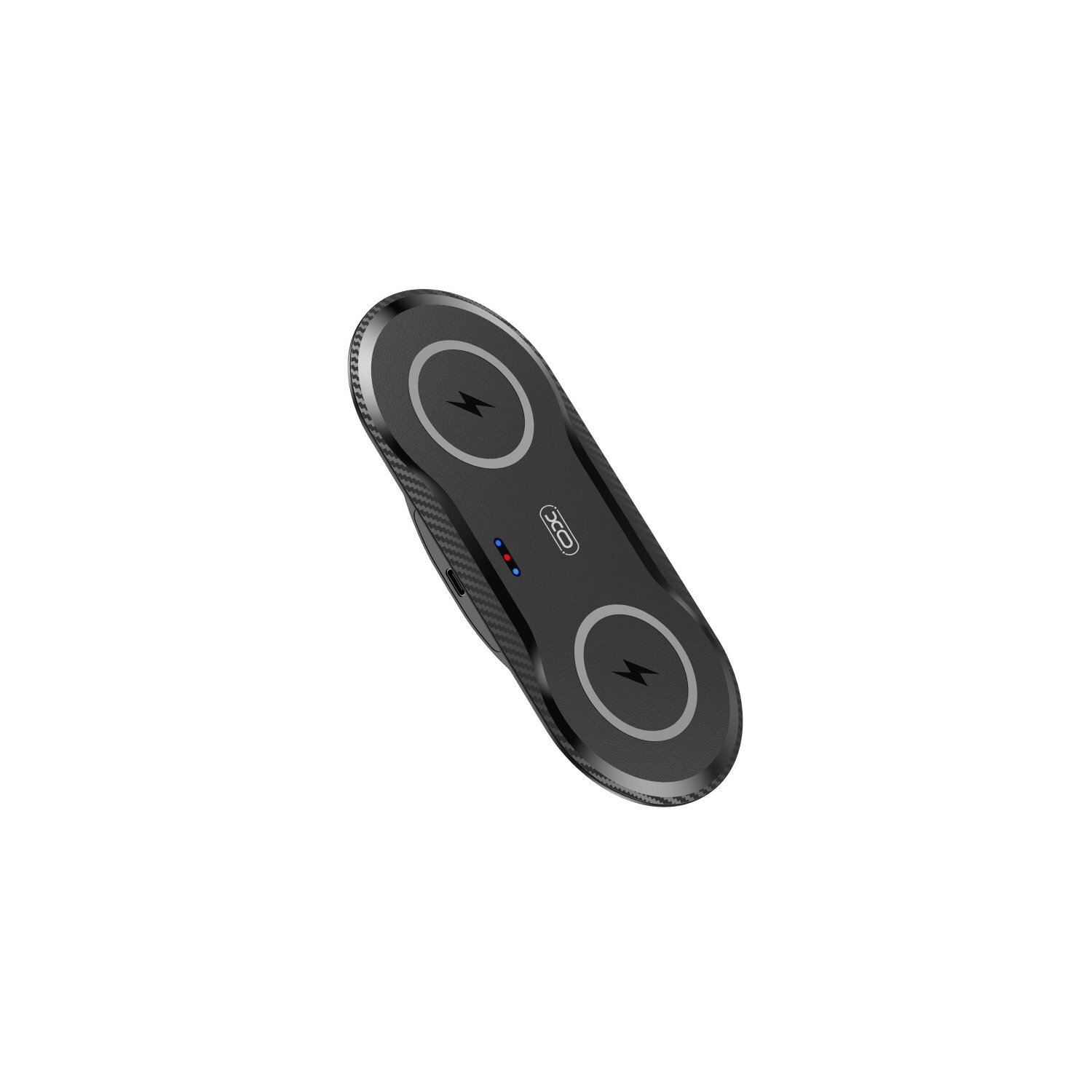 XO WX026 Bezprzewodowa ładowarka 2w1 do słuchawek Bluetooth 2 Smartfony / słuchawki z 2 cewkami ładującymi Czarny