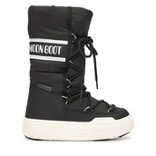 Buty dla dziewczynek - Śniegowce Moon Boot Jr Park Tube Lace wp 80D3440130 S Czarny - miniaturka - grafika 1