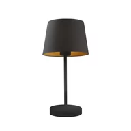 Lampy stojące - LYSNE, lampka nocna SIENA GOLD, czarny ze złotym wnętrzem - miniaturka - grafika 1