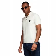 Koszulki męskie - Stylowa koszulka polo z elastycznej tkaniny - kremowa V2 OM-POSS-0150 r XXL - miniaturka - grafika 1