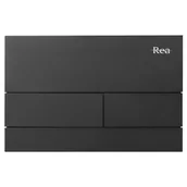 Stelaże i zestawy podtynkowe do WC - Rea Przycisk typu T do stelaża podtynkowego WC Czarny Matt - miniaturka - grafika 1