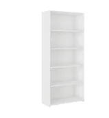 Regały - Regał 80 Półka Szafka Książki Segregator Biały B80 - miniaturka - grafika 1