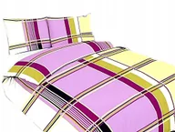 Pościel - pościel z bawełny płaskiej 200x200 + 2 poszewki B 39 wrzosowy kąt - miniaturka - grafika 1
