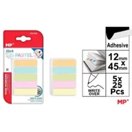 Etykiety samoprzylepne i bloki etykiet - Zakładki indeksujące pastel 45x12mm 5x25szt - miniaturka - grafika 1