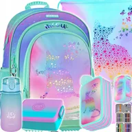 Plecaki szkolne i tornistry - Tornister Plecak Szkolny Dla Dziewczynki Kot Kotki Do 1 3 Klasy 5 elementów - miniaturka - grafika 1