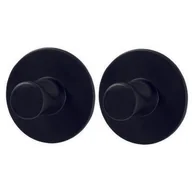 Wieszaki łazienkowe - Wieszak samoprzylepny Style okrągły 3m czarny mat 2 szt. - miniaturka - grafika 1