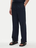 Spodnie męskie - Emporio Armani Spodnie materiałowe EM000586 AF12356 UB102 Granatowy Regular Fit - miniaturka - grafika 1