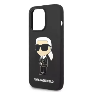 Karl Lagerfeld Etui KLHMP14XSNIKBCK do iPhone 14 Pro Max 6,7" hardcase Silicone Ikonik Magsafe czarny/black - Etui i futerały do telefonów - miniaturka - grafika 7