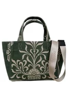 Torebki damskie - DOGO Damska wegańska Zielona Torba Średnia Torba - Antyczny Zielony Wzór, Kolor: wielokolorow, Taille unique - miniaturka - grafika 1